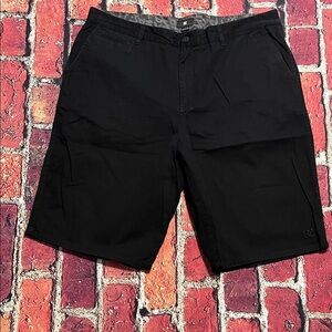 DC Men's Charcoal Flat Front Shorts